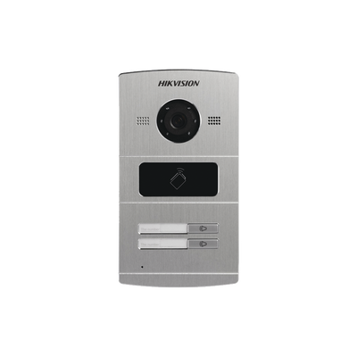 Frente de Calle IP 1.3 Megapixel / Lector de Tarjetas MIFARE para Función de Acceso / Metal / Sistema de 2 Apartamentos / Interfaz WEB para configuración