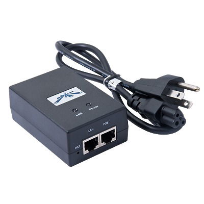Adaptador de Power Over Ethernet (PoE) para Equipos UBIQUITI de 24 Vcd Adaptador de Power Over Ethernet (PoE) para Equipos UBIQUITI de 24 Vcd