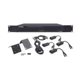 150 metros en 4K, 200 metros en 5 MP, VIDEO+PODER / 4 Canales / TODO INCLUIDO PARA RACK /  Para transmisión de alimentación ( de 36 Vcd a 12 Vcd) y video (HD-TVI) / 4K / SIN RUIDO / INSTALACIÓN LIMPIA