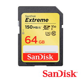 TARJETA SD SANDISK EXTREME 64GB SDSDXV6-064G-GNCIN PARA DVRS MOVILES