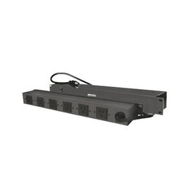 Tomacorriente multiple horizontal para rack de 19in, 6 contactos (THE0040092001001)