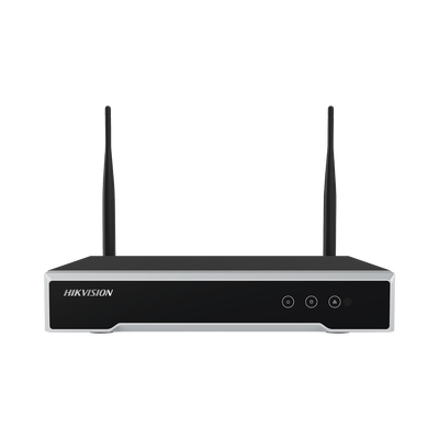 NVR 4 Megapixel / 4 canales IP / 1 Bahía de Disco Duro / 2 Antenas WIFI / Salida de Vídeo Full HD