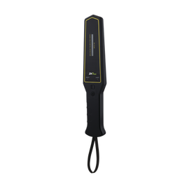 Detector de metales portátil con indicador visual de detección y vibrador configurables / Ligero y fácil de utilizar / Uso en cualquier tipo de negocio / Incluye fuente y batería recargable