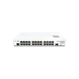 Cloud Router Switch CRS125-24G-1S-IN 24 Puertos Gigabit Ethernet y 1 Puerto SFP, para Escritorio