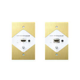 Kit extensor de pared para transmisión HDMI a través de la corriente eléctrica y cable  Cat6 a 120 Metros , con control IR, resolución hasta 1080p@ 50/60 Hz, compatible con HDCP.