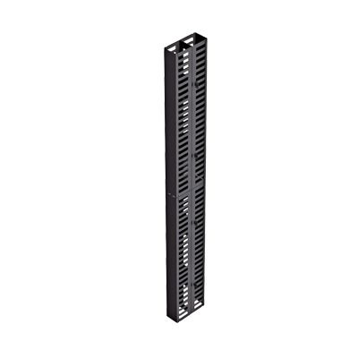 Kit organizador vertical de cable doble para rack abierto de 48 unidades Kit organizador vertical de cable doble para rack abierto de 48 unidades