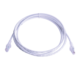 Patch Cord MC6 Modular Cat6 UTP, CM/LS0H, 10ft, Color Blanco