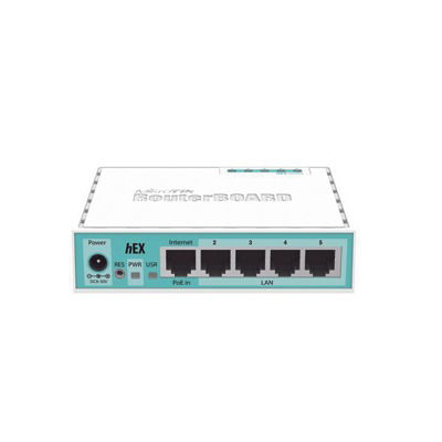 (hEX) RouterBoard, 5 Puertos Gigabit Ethernet, versión 2 (hEX) RouterBoard, 5 Puertos Gigabit Ethernet, versión 2