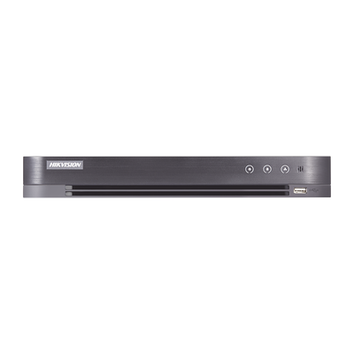 DVR 3 Megapixel / 4 Canales TURBOHD + 2 Canales IP / 1 Bahía de Disco Duro / 1 Canal de Audio / Vídeo análisis
