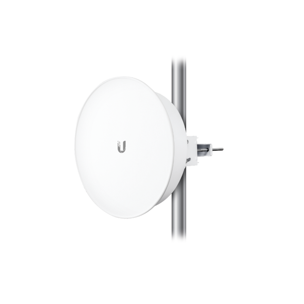 PowerBeam® 802.11ac 5 GHz ac Bridge up to 450 Mbps, 5.5 W with 22 dBi Gain Antenna, ISO Ring