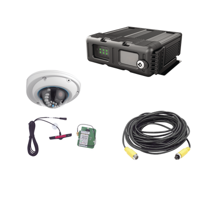 Sistema de videovigilancia Móvil AHD, incluye MDVR 5 ch y cámara IP