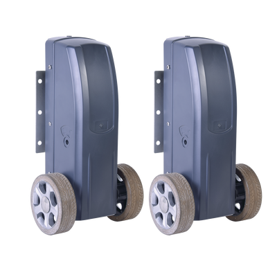 Kit de motores para automatizar portones vehiculares abatibles de 2 hojas tipo reja / Hasta 10 m / Hasta 500 kg  / Uso residencial