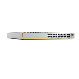 Switch PoE+ Stackeable Capa 3, 24 puertos 10/100/1000 Mbps + 4 puertos SFP+ 10 G, 370 W, fuente redundante