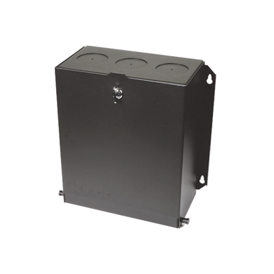 Caja de Zona (Punto de Consolidación), De 24 Puertos, Para Conectores MAX, Z-MAX, o TERA, Color Negro