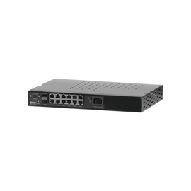 Switch WISP PoE Administrable de 14 puertos (12 PoE Gigabit + 2 SFP) 400W, entrada de 110/220 Vca