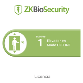 Licencia para ZKBiosecurity para control de 1 cabina de elevador en modo OFFLINE