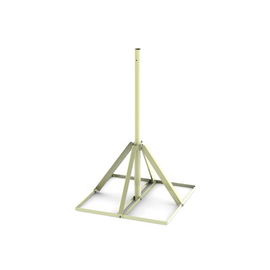 Base de 0.9 x 0.9 m no penetrante con mástil de 1.5 m con para instalación de antenas Base de 0.9 x 0.9 m no penetrante con mástil de 1.5 m con para instalación de antenas