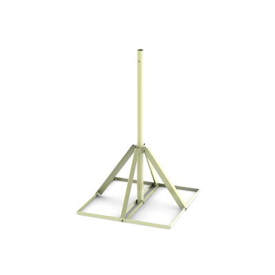 Base de 0.9 x 0.9 m no penetrante con mástil de 1.5 m con para instalación de antenas Base de 0.9 x 0.9 m no penetrante con mástil de 1.5 m con para instalación de antenas