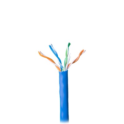 Cable par trenzado nivel CAT5e, 8 conductores AWG de alambre calibre 24. Cable par trenzado nivel CAT5e, 8 conductores AWG de alambre calibre 24.