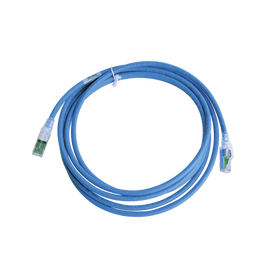 Patch Cord Z-MAX Cat6A S/FTP, CM/LS0H, 10ft, Color Azul, Versión Bulk (Sin Empaque Individual)