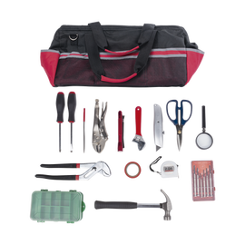 Kit de herramientas de reparación con 15 piezas, incluye maleta de herramientas.