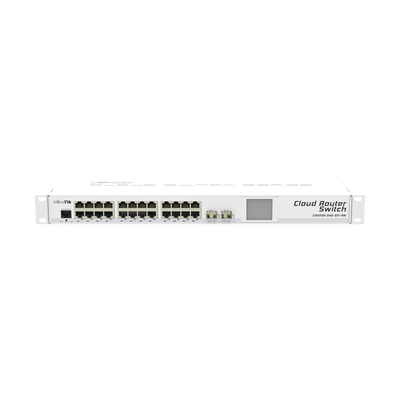 Cloud Router Switch CRS226-24G-2S+RM 24 Puertos Gigabit Ethernet y 2 Puertos SFP+