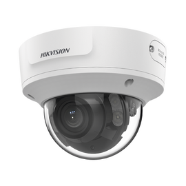Domo IP 5 Megapixel / Lente Mot. 2.7 a 13.5 mm / 40 mts IR EXIR / Filtro de Falsas Alarmas / Detección de Cuerpo Humano y Vehículos / IP67 / IK10 / WDR 120 dB / PoE+ / Audio y Alarmas