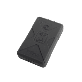 Batería de respaldo Li-Ion 12,000 mAh con cubierta plástica protectora y salida USB para cargar dispositivos inalámbricos