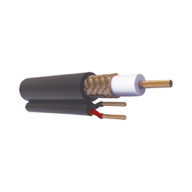 Cable coaxial Cable RG59 Siamés, HECHO EN MÉXICO, Optimizado para HD+ 2 hilos calibre 20.