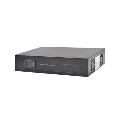 Fuente de poder Grado INDUSTRIAL de 11 - 15 Vcd @ 10 Amper, para 9 cámaras, para Rack, con voltaje de entrada de 110-240 Vca