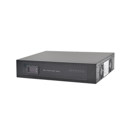 Fuente de poder Grado INDUSTRIAL de 11 - 15 Vcd @ 10 Amper, para 9 cámaras, para Rack, con voltaje de entrada de 110-240 Vca