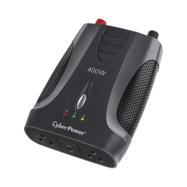 Inversor Portátil de 400 Watts, 12 Vcd de Entrada y 120 Vac de Salida, Con 2 Contactos NEMA 5-15R y 1 puerto USB de Carga