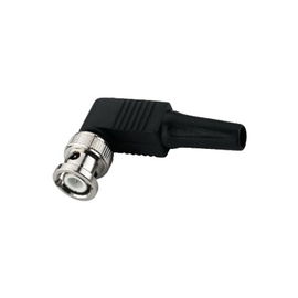 Conector BNC para cable coaxial RG59/RG6 con base plástica recta Conector BNC para cable coaxial RG59/RG6 con base plástica recta