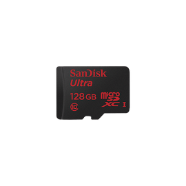 Memoria microSD de 128GB clase 10 de 80MB/s