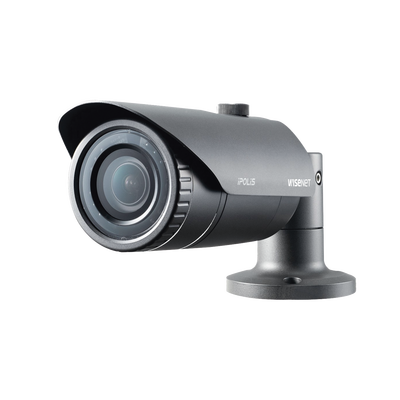 Cámara IP Tipo Bala IP 1.3 Megapíxeles HD Infrarroja Día/Noche Vídeo Análisis DWDR Lente Varifocal 2.8 - 12mm IP66 para Exterior WiseNet Lite