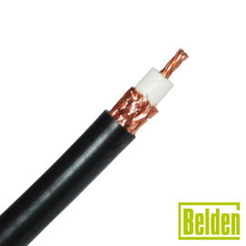 Cable RG8U con blindaje de malla trenzada de cobre 97%, aislante foam polietileno.