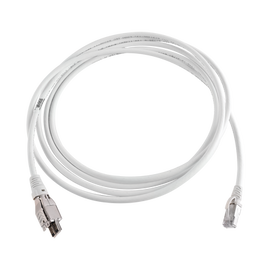 Patch Cord TERA Cat6A 1/10G Ethernet, de 4 pares y conector modular, LS0H, Color Marfil, 10m