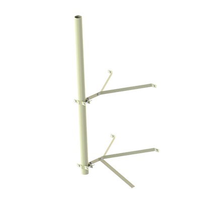 Montaje de pared doble para separación de 24