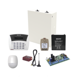 Kit de Alarma Hunter6 con Comunicador MN02LTEM, Teclado, Gabinete, Batería y Transformador.