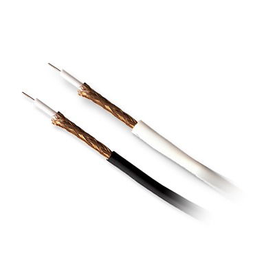 Bobina de cable coaxial de 305 metros, tipo RG11, de color negro para aplicaciones de CCTV Bobina de cable coaxial de 305 metros, tipo RG11, de color negro para aplicaciones de CCTV