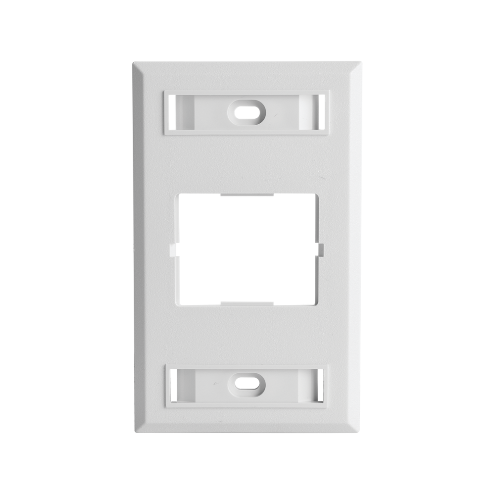Placa de Pared CT, Para un Acoplador, Color Blanco Placa de Pared CT, Para un Acoplador, Color Blanco