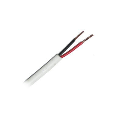 ( venta x  metro ) Alambre de 2 Conductores, Forro Color Blanco (de Importación) Uso INTEMPERIE, Calibre 22
