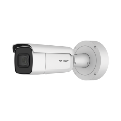 Bala IP 4 Megapixel / Lente Mot. 2.7 a 13.5 mm / 60 mts IR EXIR / Exterior IP67 / IK10 / WDR 120 dB / PoE / Audio y Alarmas / Videoanaliticos Integrados