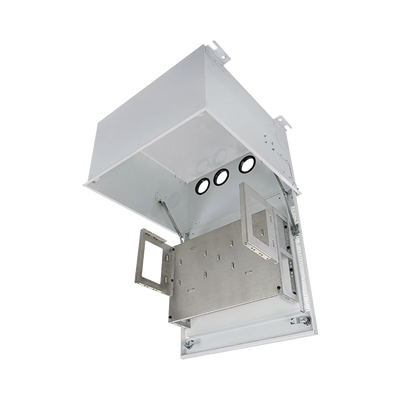 Gabinete PanZone Estándar, de Montaje en Techo, Con 8 UR Para Equipo Pasivo, Fabricado en Acero, Color Blanco