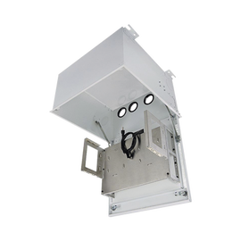 Gabinete PanZone Estándar, de Montaje en Techo, Con 2 UR Para Equipo Activo y 6 UR Para Paneles de Parcheo, Fabricado en Acero, Color Blanco