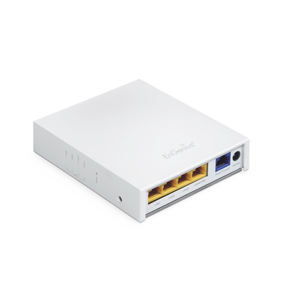 Punto de Acceso para Pared en 2.4 GHz,MIMO 2x2, Hasta 300 Mbps, 4 Puertos uno con Salida PoE. 100 mW de Potencia