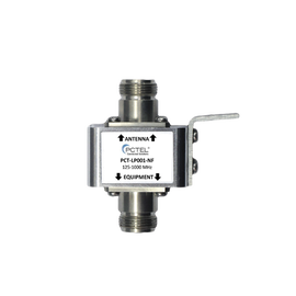 Protector Coaxial con ceja frontal, conectores N hembra