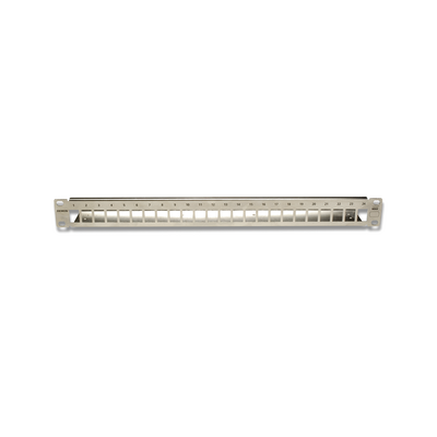 Patch Panel TERA-MAX Blindado de 24 Puertos, Modular, Plano, Color Metalico, 1UR Patch Panel TERA-MAX Blindado de 24 Puertos, Modular, Plano, Color Metalico, 1UR