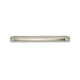 Patch Panel TERA-MAX Blindado de 24 Puertos, Modular, Plano, Color Metalico, 1UR Patch Panel TERA-MAX Blindado de 24 Puertos, Modular, Plano, Color Metalico, 1UR