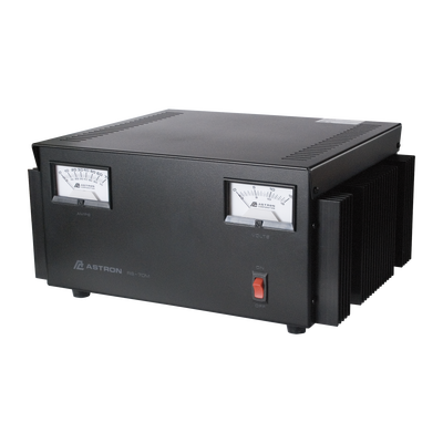 Fuente de poder  13.8Vcd, 70A, lineal regulada con medidores